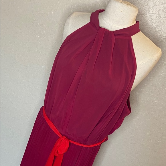 Lane Bryant Halter-Neck Shirred-Detail Maxi Dress - 20W - NWT - Picture 4 of 16